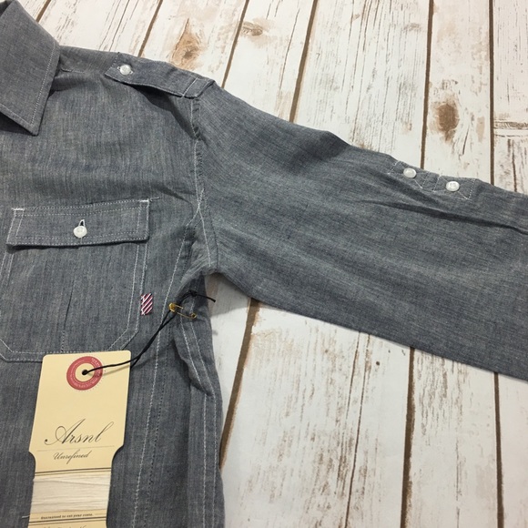(SOLD) Arsnl - Men’s NWT Long Sleeved Button Down - Picture 3 of 6